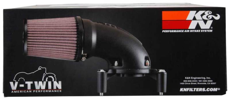 K&N 08-17 Harley Davidson Touring Models Performance Air Intake System Silver - Mammoth Racing -