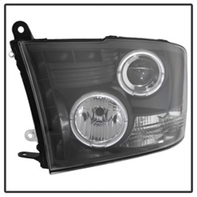 Spyder Dodge Ram 1500 09-14 10-14 Projector Headlights Halogen- LED Halo LED - Blk PRO-YD-DR09-HL-BK - Mammoth Racing -