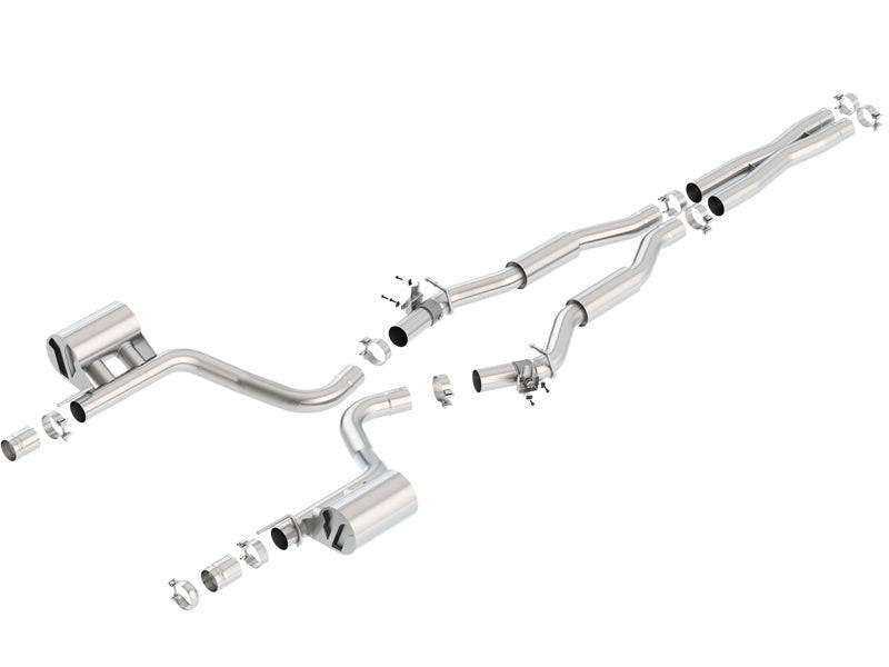 Borla 2015 Dodge Challenger Hellcat 6.2L V8 ATAK Catback Exhaust No Tips Factory Valance - Mammoth Racing -