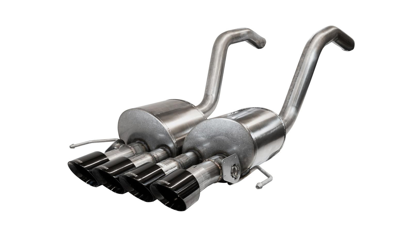 Corsa 2014-2019 Chevrolet Corvette C7 Z06 6.2L 2.75in Xtreme Axle-Back w/ Dual NPP & Quad Black Tips - Mammoth Racing -