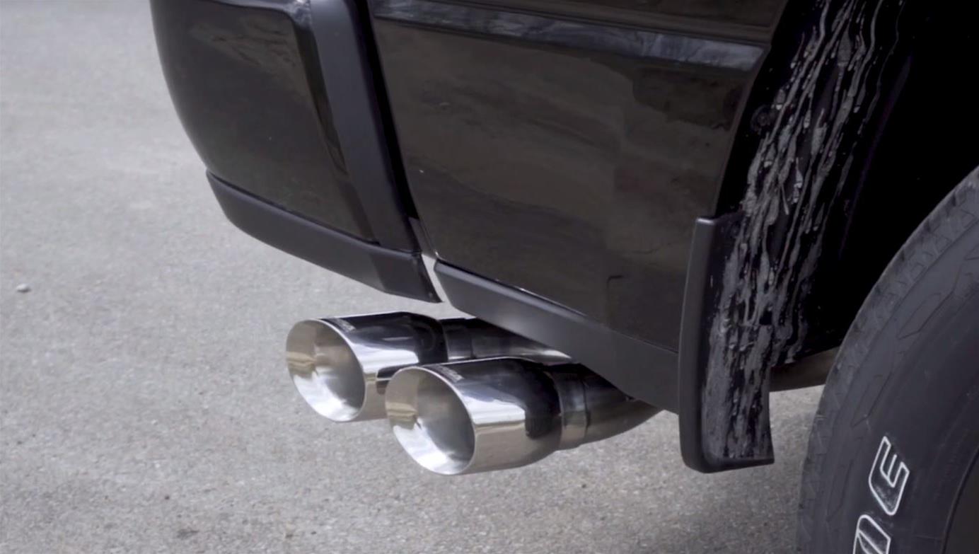 Corsa 2019 Ram 1500 5.7L Crew Cab w/57in or 76in Bed Cat-Back Single Side Exit 4in Polished Dual Tip - Mammoth Racing -