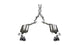 Corsa 18-20 Ford Mustang GT Convertible w/o Active Valves Sport Cat-Back w/ Black PVD 4in Tips - Mammoth Racing -