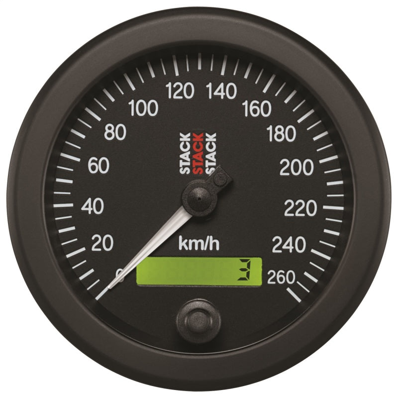 Autometer Stack 88mm 0-260 Km/h Electronic Speedometer - Black - My Store