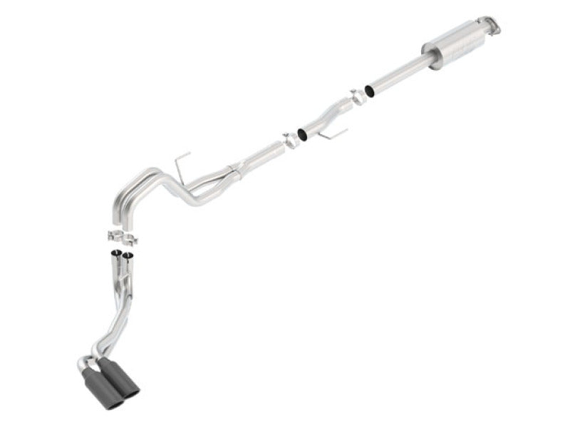 Borla 15-16 Ford F-150 3.5L EcoBoost Ext. Cab Std. Bed Black Chrome CB Exhaust ATAK Truck Side Exit - My Store