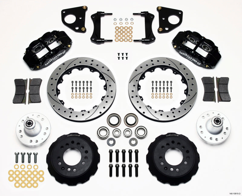 Wilwood Narrow Superlite 6R Front Hub Kit 12.88in Drilled 62-72 CDP B & E Body-Drum - Mammoth Racing -
