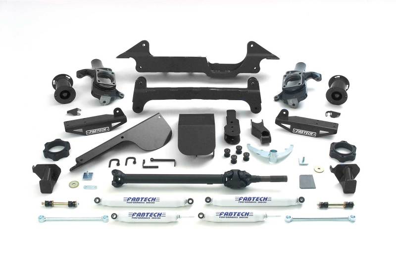 Fabtech 03-05 Hummer H2 Suv/Sut 4WD w/Rr Air Bags 6in Perf Sys w/Perf Shks - My Store