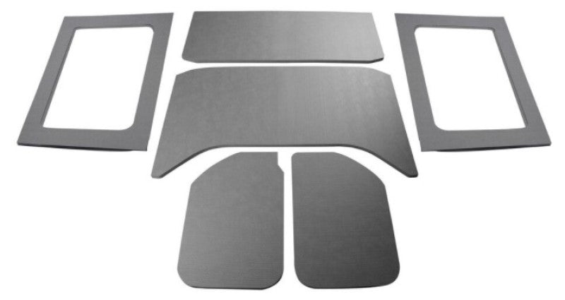 DEI 07-18 Jeep Wrangler JK 4-Door Leather Look Headliner Complete Kit - Gray - Mammoth Racing -