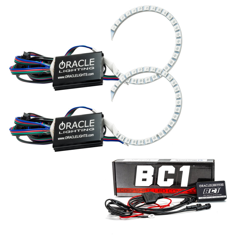 Oracle 18-21 Ford Mustang LED Headlight Halo Kit - ColorSHIFT w/ BC1 Controller - Mammoth Racing -