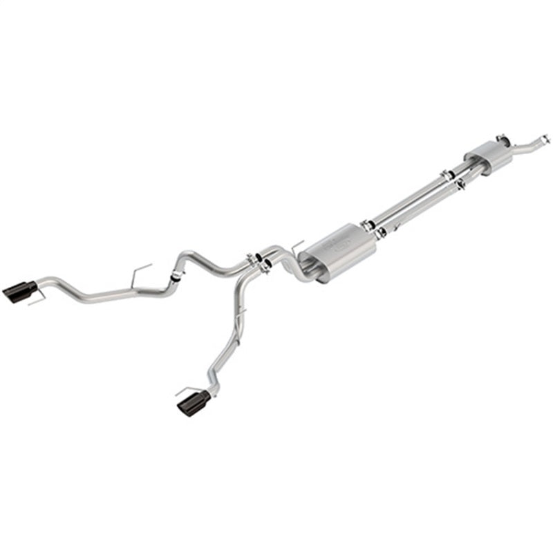 Ford Racing 2017 F150 Raptor 3.5L Sport Cat-Back Exhaust System Dual Rear Exit w/ Black Tips - Mammoth Racing -