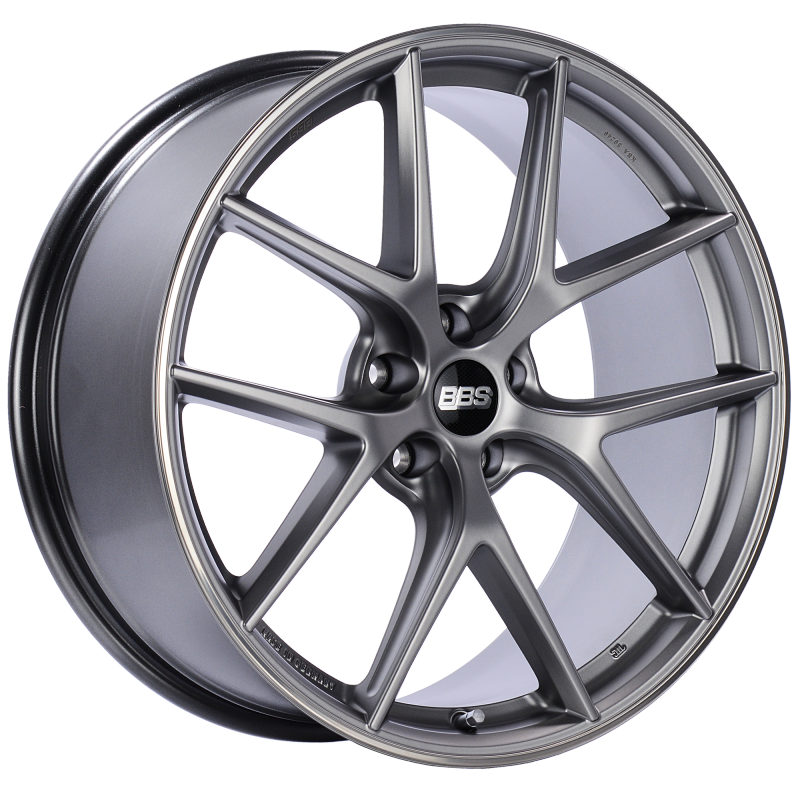 BBS CI-R 20x10 5x112 ET45 Platinum Silver Polished Rim Protector Wheel -82mm PFS/Clip Required - Mammoth Racing -