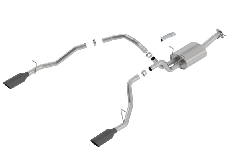 Borla 2019 RAM 1500 5.7L V8 AT 4DR Crew Cab Short Bed S-Type SS Catback Exhaust - Black Chrome Tip - My Store