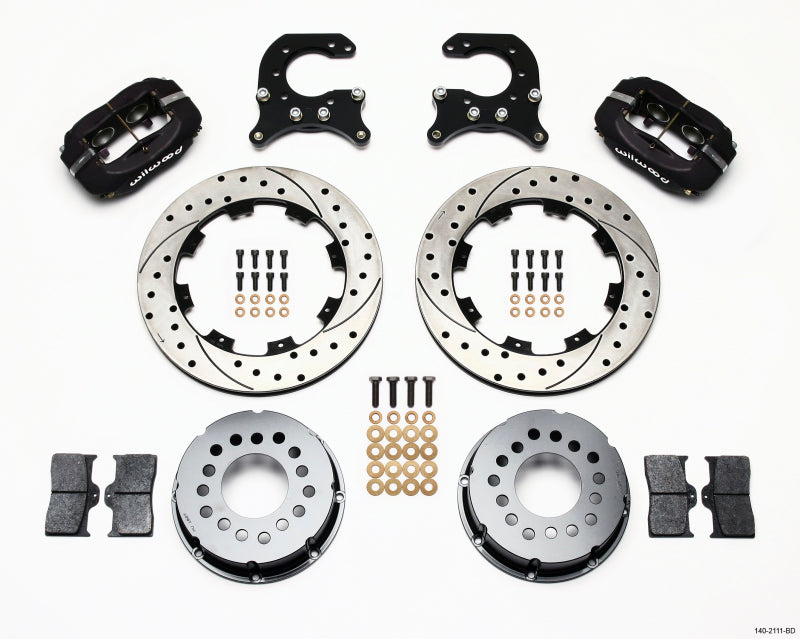 Wilwood Forged Dynalite P/S Rear Kit Drilled Rotor 58-64 Olds/Pontiac Ends - My Store
