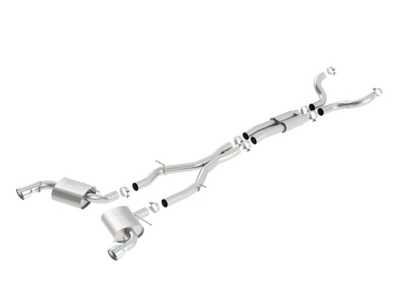 Borla 16-17 Chevy Camaro SS 6.2L ATAK Catback Single Split Rear Exit Exhaust w/Single Tips - My Store