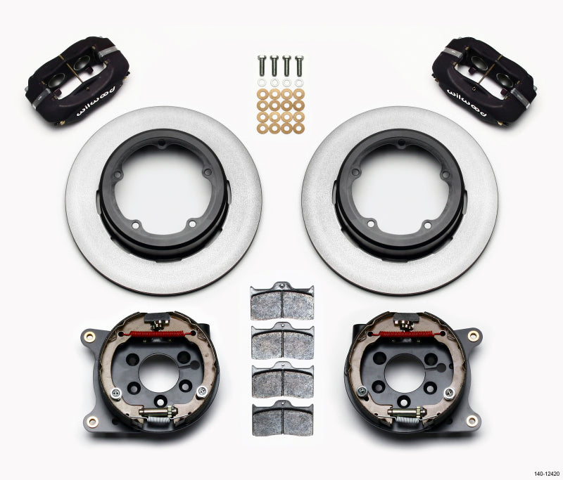 Wilwood Forged Dynalite P/S Park Brake Kit Strange Eng Floater 3.49in Offset - Mammoth Racing -