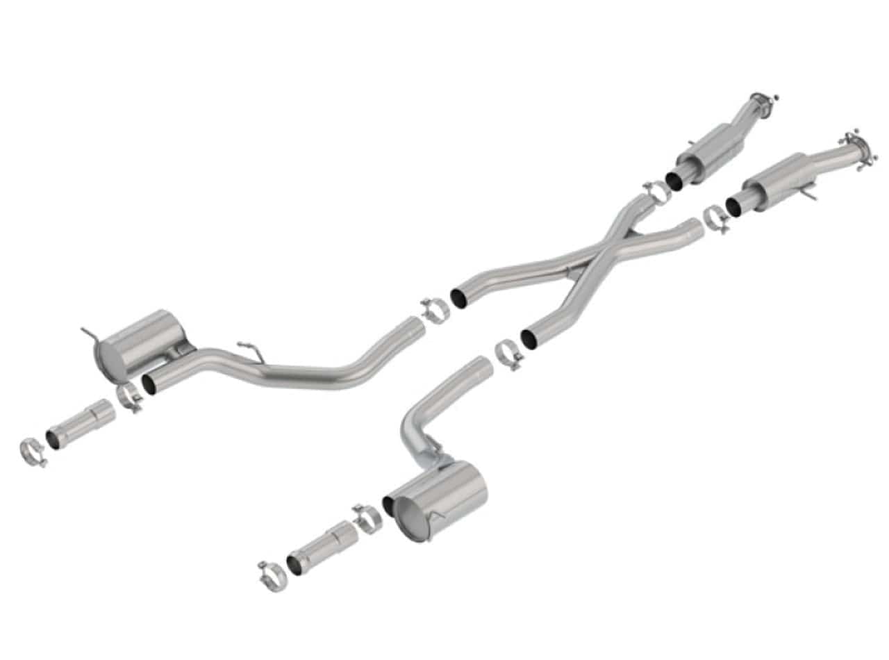 Borla 2018+ Jeep Grand Cherokee TrackHawk 6.2L V8 AWD 3in S-Type CatBack Exhaust (Uses Factory Tips) - Mammoth Racing -