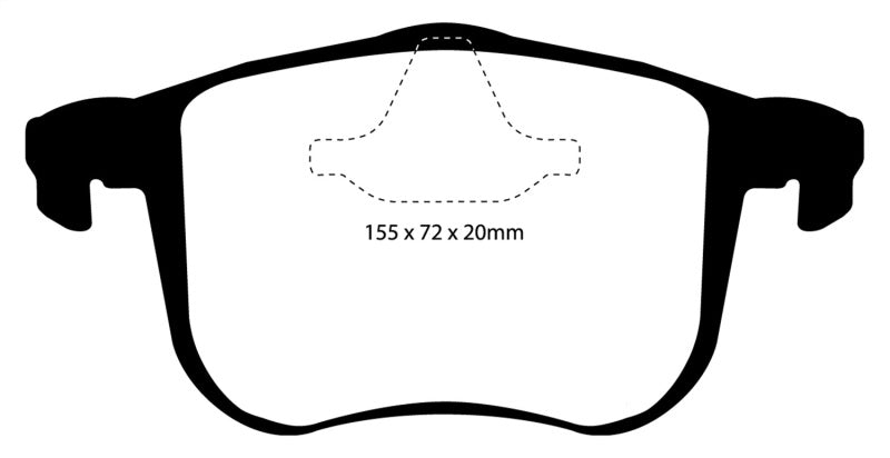EBC 06-11 Saab 9-3 2.0 Turbo (Aero) Yellowstuff Front Brake Pads - My Store