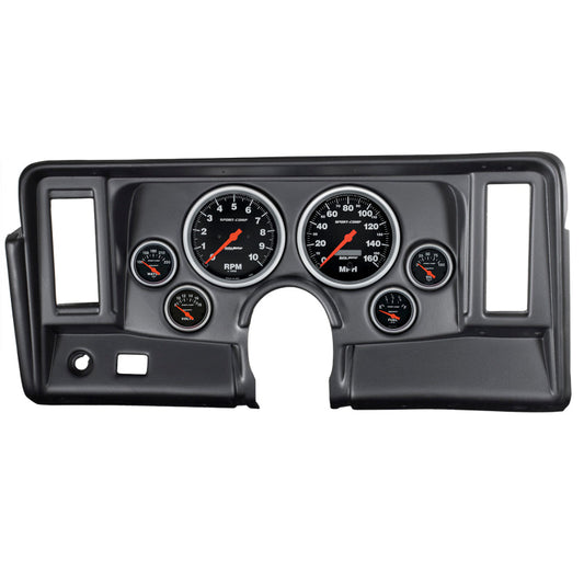 Autometer Sport-Comp 66-76 Nova Dash Kit 6pc Tach / MPH / Fuel / Oil / Wtmp / Volt - My Store