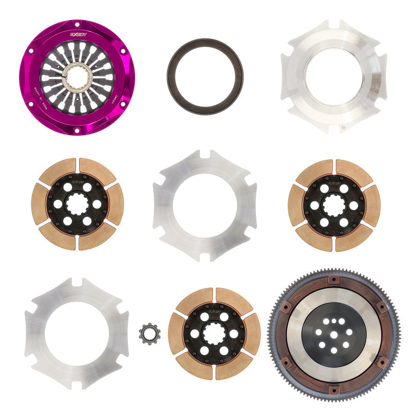 Exedy 1996-1996 Mitsubishi Lancer Evolution IV L4 Hyper Triple Cerametallic Clutch Rigid Pull Type - Mammoth Racing -