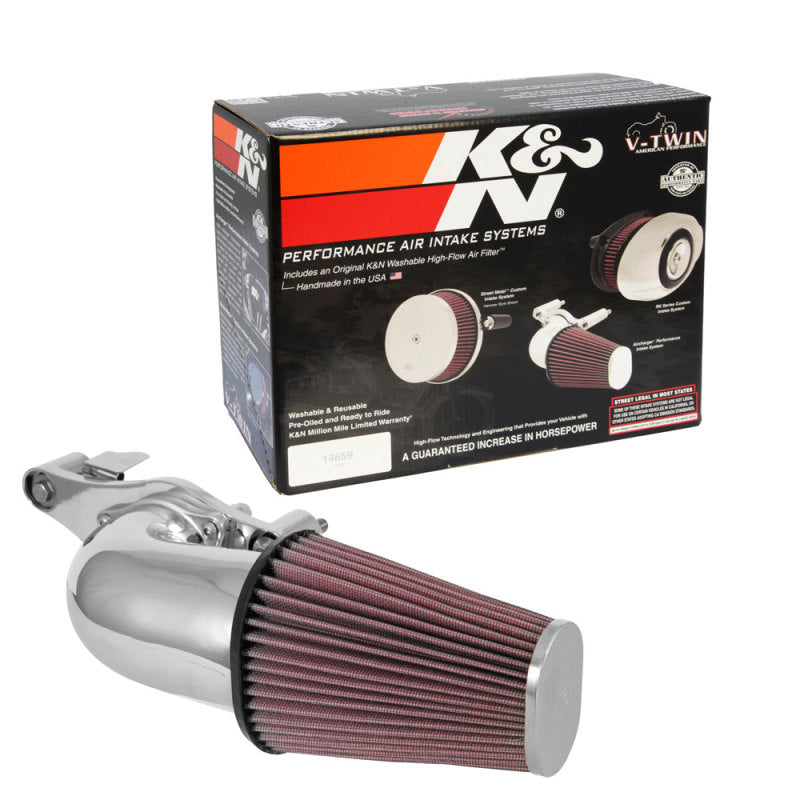 K&N Fipk H/D Touring Models 2017 Chrome Performance Air Intake System - Mammoth Racing -
