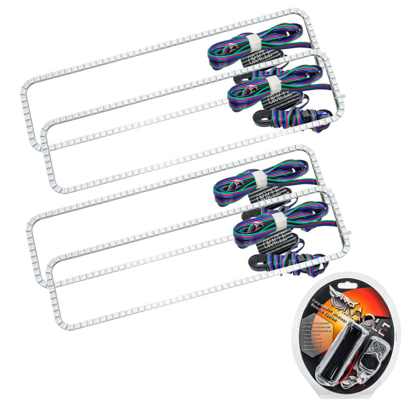 Oracle GMC Sierra 88-98 Dual Halo Kit - ColorSHIFT - Mammoth Racing -