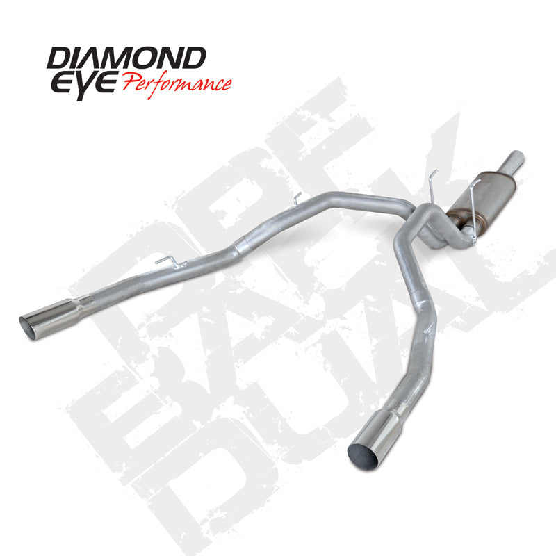 Diamond Eye KIT 3in DPF-BACK DUAL AL: DODGE 1500 2014 DIESEL - Mammoth Racing -