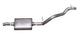 Gibson 97-99 Jeep TJ Sahara 4.0l 2.25in Cat-Back Single Exhaust - Stainless - Mammoth Racing -