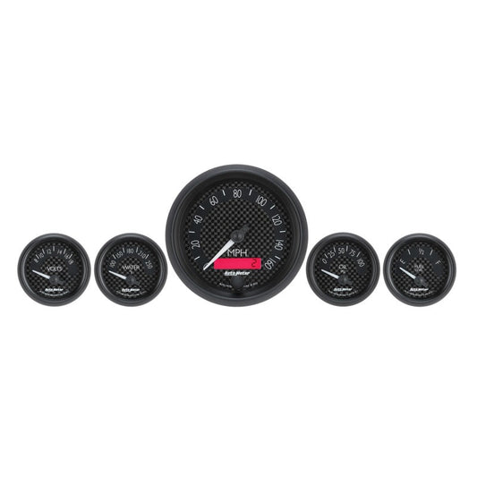 Autometer GT Series 5 Piece Kit (8016, 8027, 8037, 8088, 8092) - My Store