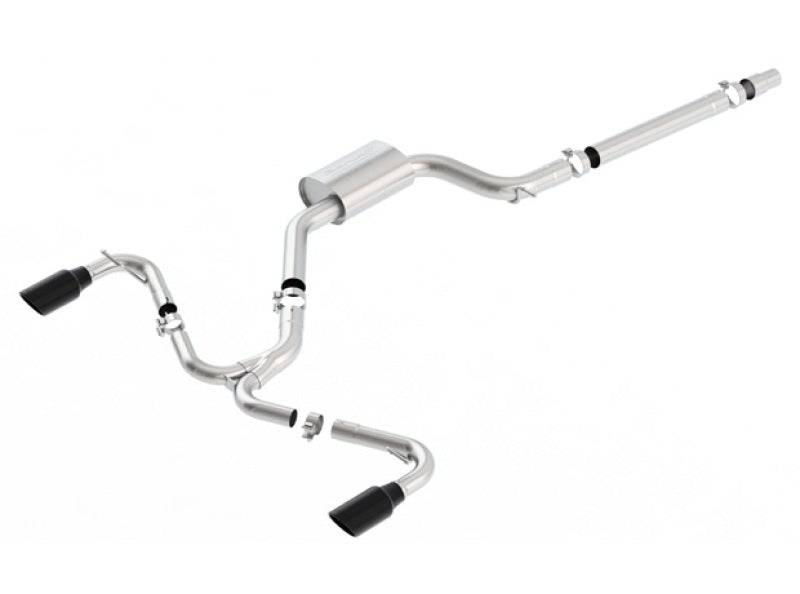 Borla 15-17 Volkswagen GTI (MK7) 2.0T AT/MT SS S-Type Catback Exhaust w/Black Chrome Tips - Mammoth Racing -