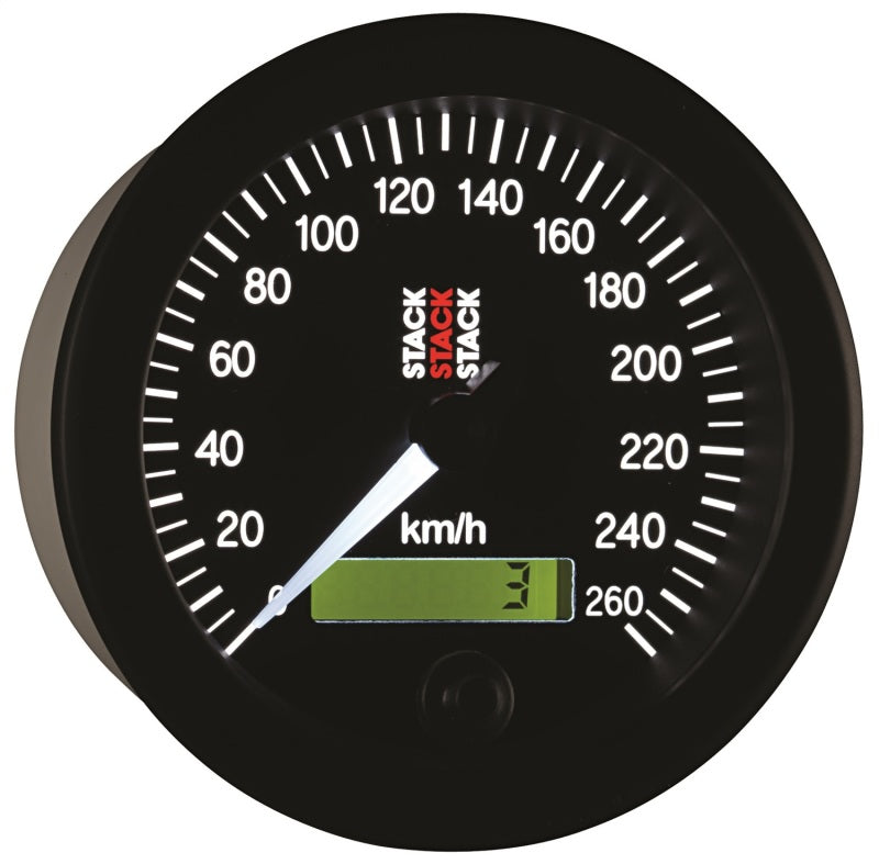 Autometer Stack 88mm 0-260 Km/h Electronic Speedometer - Black - My Store