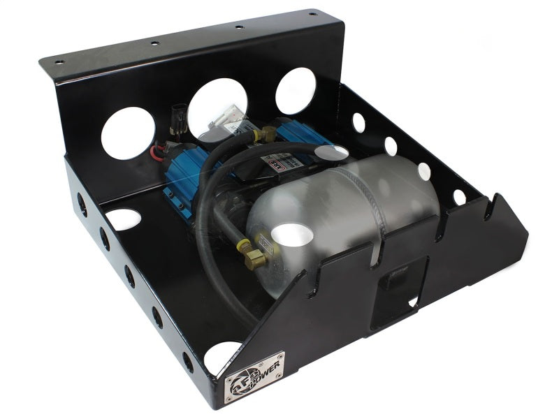 aFe Power Cover Glide Guard On Board Compressor Mount 07-14 Jeep Wrangler JK V6 3.6L-3.8L - Mammoth Racing -