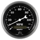 Auto Meter Gauge Speedo. 3 3/8in 120mph Elec. Prog. w/ LCD Odo Old Tyme Black - My Store