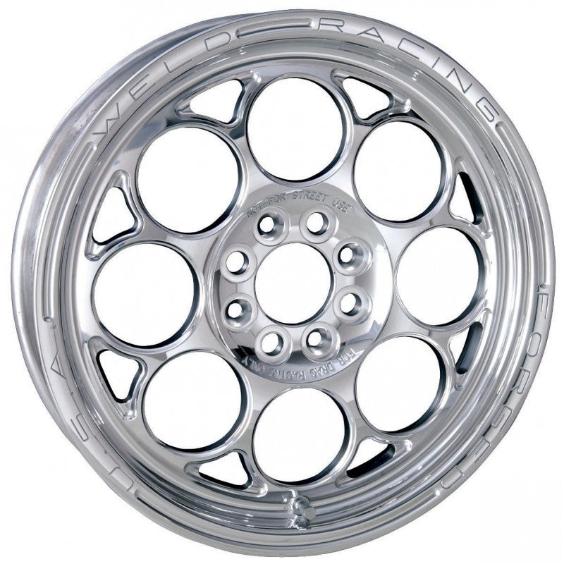 Weld Rodlite 15x10 / 5x4.5 & 4.75 BP / 4.5in. BS Polished Wheel - Non-Beadloc - Mammoth Racing -