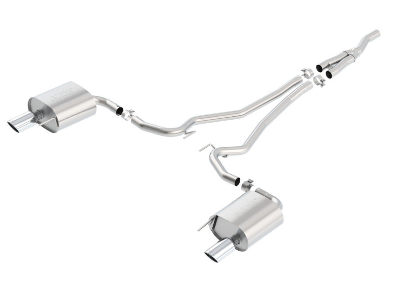 Borla S Type Cat Back 15-17 Ford Mustang 2.3L EcoBoost MT/AT 2.25in pipe 4in tip - My Store