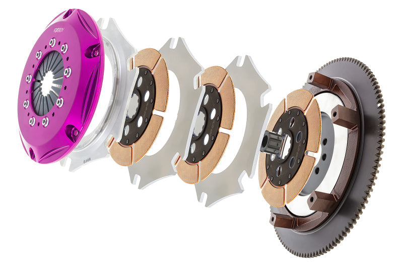 Exedy 1990-1996 Nissan 300zx Turbo V6 Hyper Triple Cerametallic Clutch Rigid Disc Push Type Cover - Mammoth Racing -
