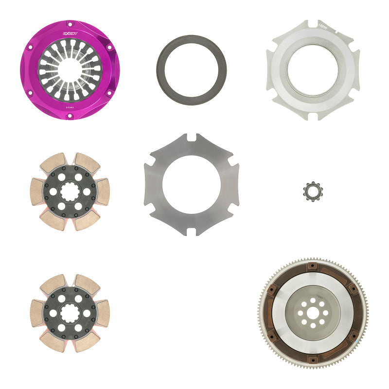 Exedy 2000-2009 Honda S2000 L4 Hyper Twin Cerametallic Clutch Rigid Disc Pull Type Cover - Mammoth Racing -