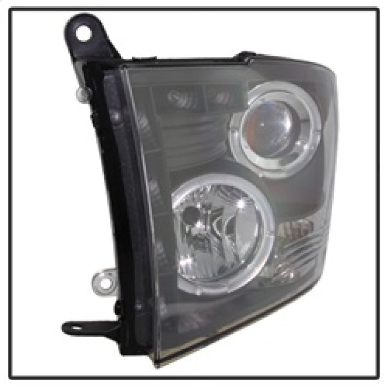 Spyder Dodge Ram 1500 09-14 10-14 Projector Headlights Halogen- LED Halo LED - Blk PRO-YD-DR09-HL-BK - Mammoth Racing -