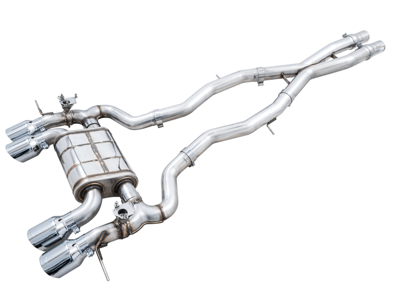 AWE SwitchPath Catback Exhaust for BMW G8X M3/M4 - Chrome Silver Tips - My Store