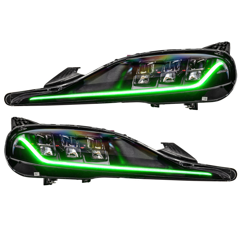 Oracle 20-21 Toyota Supra GR RGB+A Headlight DRL Upgrade Kit - ColorSHIFT w/o Controller - Mammoth Racing -