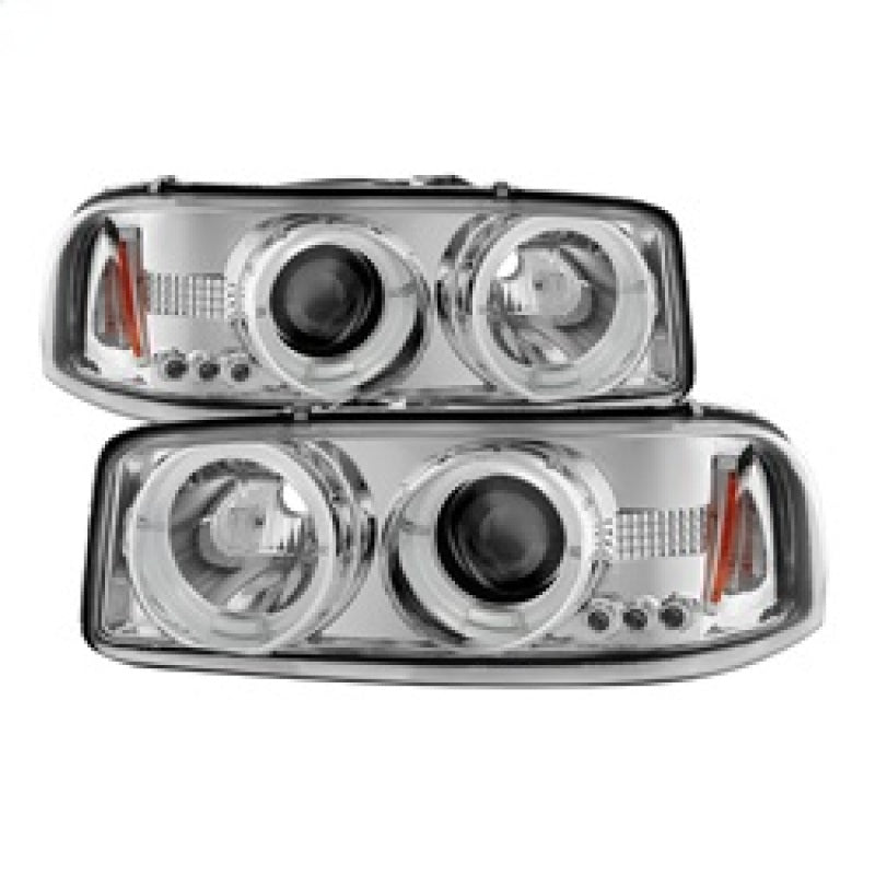 Spyder GMC Sierra 1500/2500/3500 99-06 Projector Headlights LED Halo LED Chrome PRO-YD-CDE00-HL-C - Mammoth Racing -