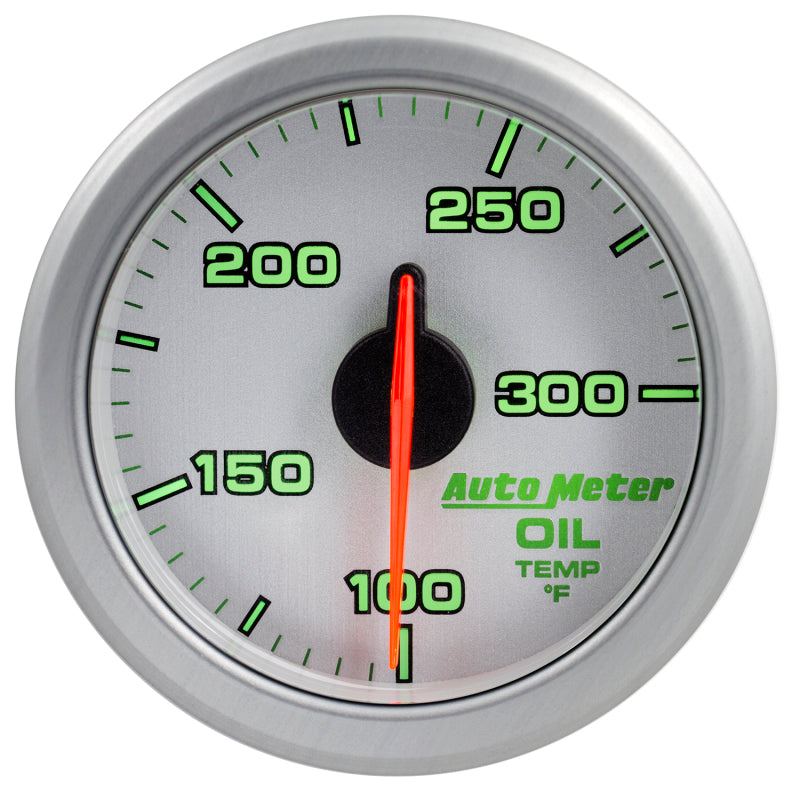 Autometer Airdrive 2-1/6in Oil Temp Gauge 100-300 Degrees F - Silver - My Store