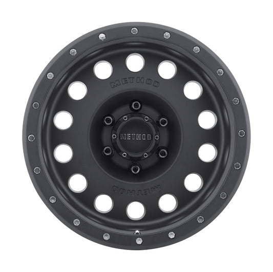 Method Mr307 Hole 17x8.5 0mm Offset 6x5.5 108mm CB Matte Black Wheel