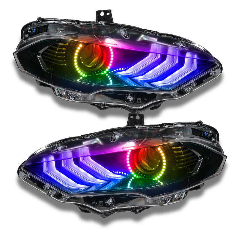 Oracle 18-21 Ford Mustang Dynamic DRL Upgrade w/ Halo Kit & Sequential Turn Signal - ColorSHIFT - Mammoth Racing -