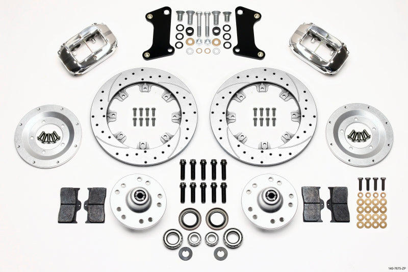 Wilwood Forged Dynalite Front Kit 12.19in Drill-Zinc Pol 67-69 Camaro 64-72 Nova Chevelle - My Store