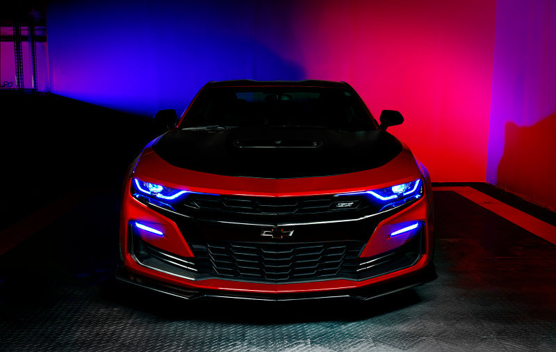 Oracle 19-21 Chevy Camaro SS/RS RGBW+A Headlight DRL Upgrade Kit - ColorSHIFT w/o Controller - Mammoth Racing -