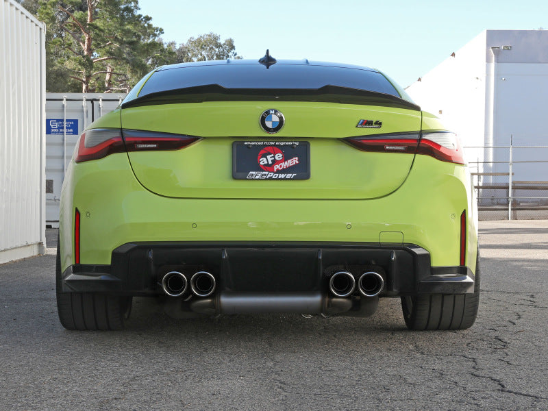 aFe MACHForce XP Exhausts Cat-Back SS 21 BMW M2 Competition L6-3.0L w/Polished Tips - Mammoth Racing -