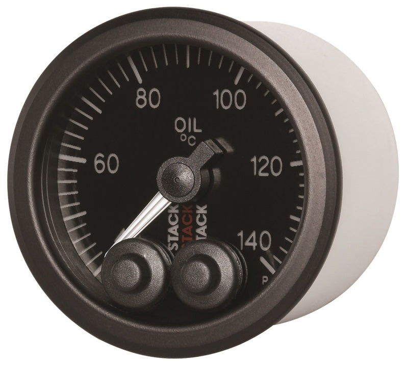 Autometer Stack 52mm 40-140 Deg C 1/8in Nptf Male Pro-Control Oil Temp Gauge - Black - My Store