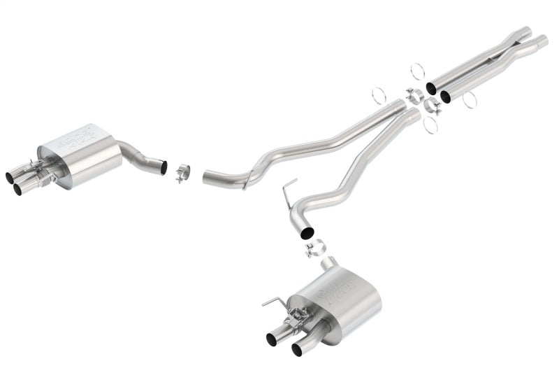 Borla 15-16 Ford Mustang Shelby GT350 5.2L ATAK Cat Back Exhaust (Uses Factory Valence) - My Store