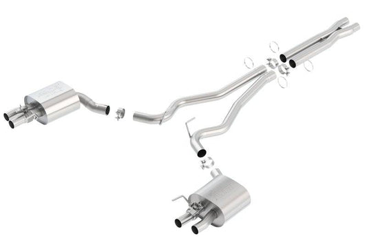 Borla 15-16 Ford Mustang Shelby GT350 5.2L ATAK Cat Back Exhaust (Uses Factory Valence) - Mammoth Racing -