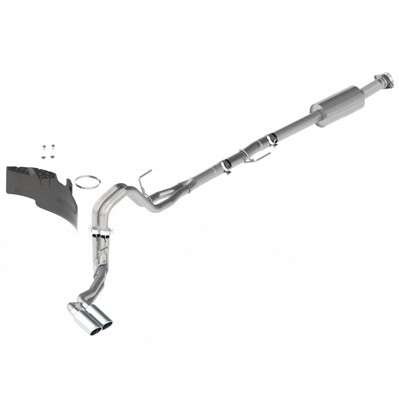 Ford Racing 21-22 F-150 2.7L/3.5L/5.0L Side Exit Extreme Exhaust - Chrome Tips - Mammoth Racing -