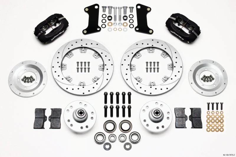 Wilwood Forged Dynalite Front Kit 12.19in Drill-Zinc 67-69 Camaro 64-72 Nova Chevelle - My Store